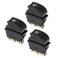 3pcs 5 Pins Car Window Switch Car Control Momentary Master Switches DC 12V