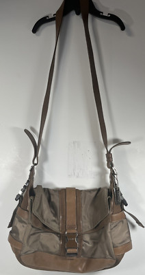 DKNY Vinyl/Suede/Leather Shoulder Bag Purse (corners worn/soiled-READ ALL)