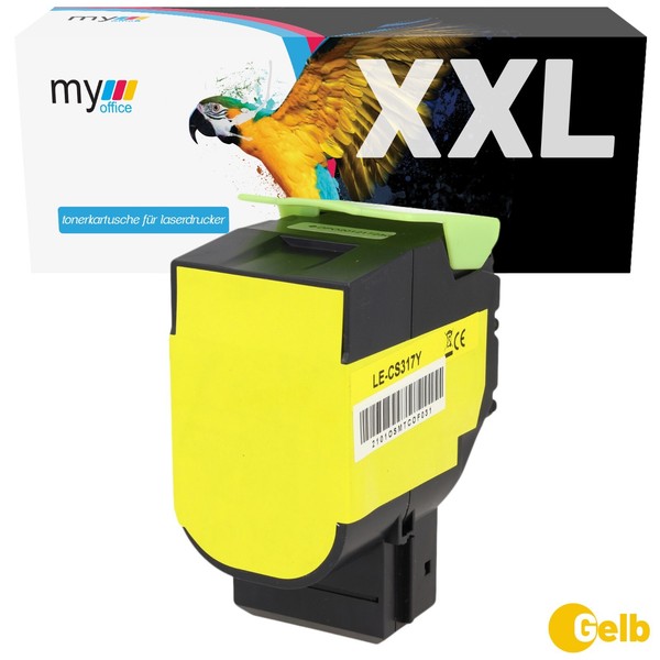 Toner FüR Lexmark 71B20Y0 Y Myoffice CS317 CS417 CS517 CX317 CS517 CX417 CX517-image