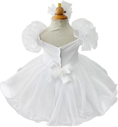 Jenniferwu Baby Girl Dress Lace Pageant Party Wedding Tull Dress 9-12M - Picture 4 of 5