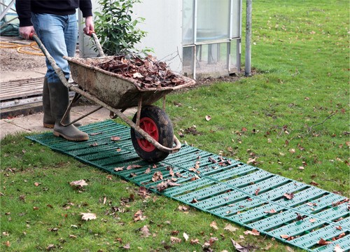 Roll Out Garden Path Track Plastic Outdoor Garden Lawn Grass Protector Walkway