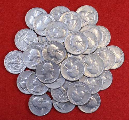 1985-P Washington Quarters 40 Coin roll Circulated - Picture 2 of 6