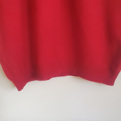 Mens Canterbury Golf Club Top Tank Pullover Jumper Vest Wool Red UK Medium - Picture 6 of 17