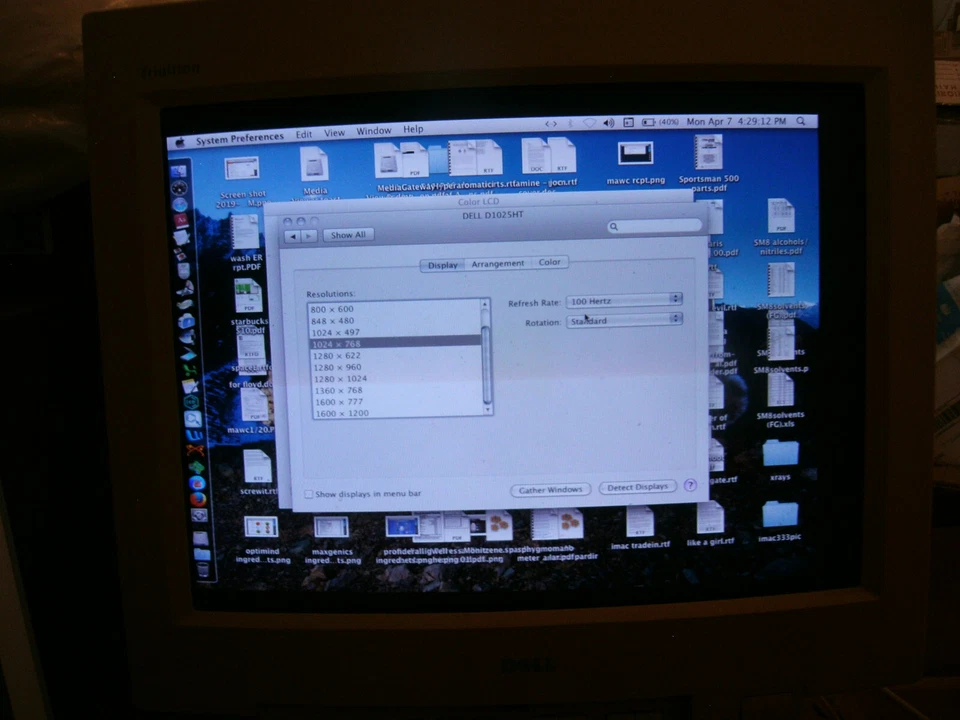 Dell D1025HT UltraScan1000H (Trinitron) 17” CRT Monitor 1600 x 1200 Retro Gaming - Image 4 of 4