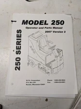 FACTORY CAT OPERATOR SERVICE PARTS LIST BOOK DIAGRAMS 250 SERIES 2007