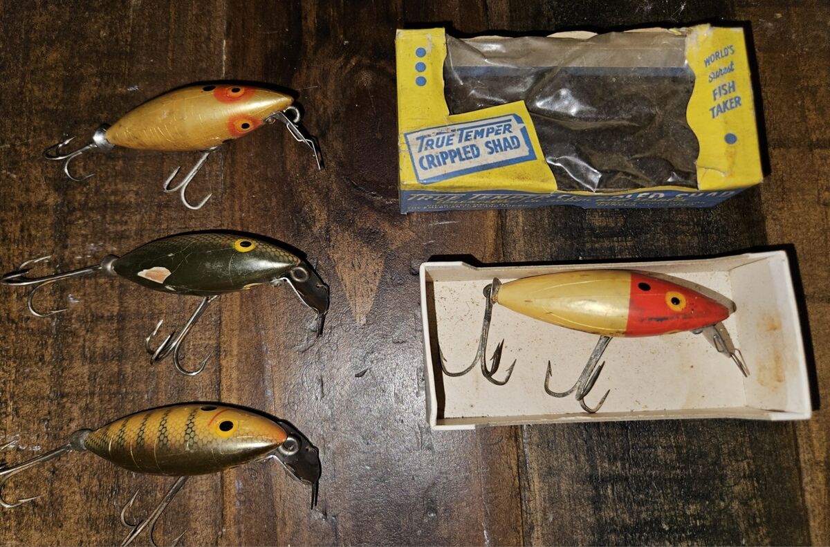 Vintage True Temper Crippled Shad Lure Lot Of 4 | eBay Vintage True Temper Crippled Shad Lure Lot Of 4 | eBay