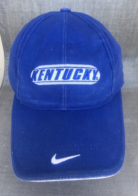 Team Nike University Of Kentucky Blue Embroidered Hat One Size | eBay