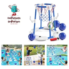 Portable Floating Basketball Hoop for Pool - Perfect for Summer Parties Outdoors