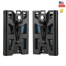 Badge Holders, Vertical/Hard Plastic ID Badge Holder with Lanyard and Metal Clip