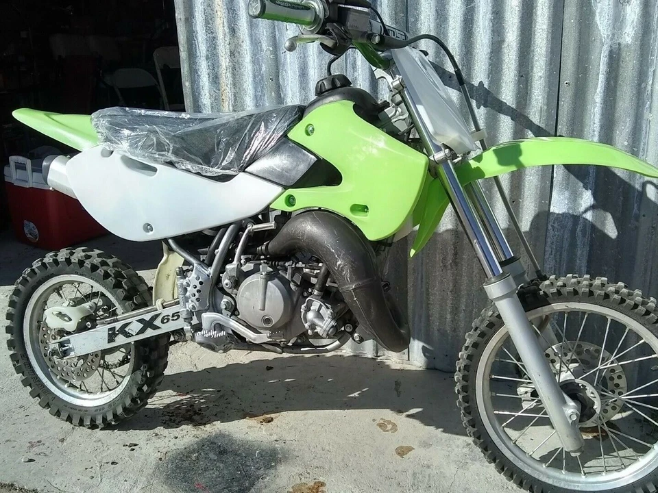 Guardabarros de plástico + tanque de combustible + asiento para KLX110 KX65 Suzuki DRZ110 RM65 Pit Dirt Bike Foto 2 de 4