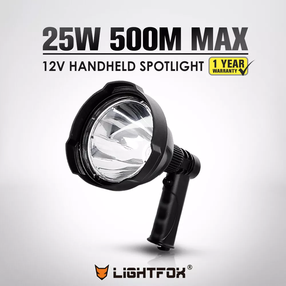 Lightfox 25W OSRAM Hunting LED Handheld Spotlight Rechargeable Spot Beam