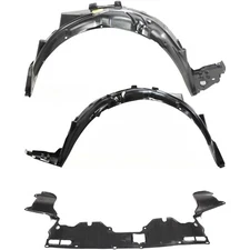 Front Fender Liner and Engine Splash Shield Kit For 2006-2011 Honda Civic
