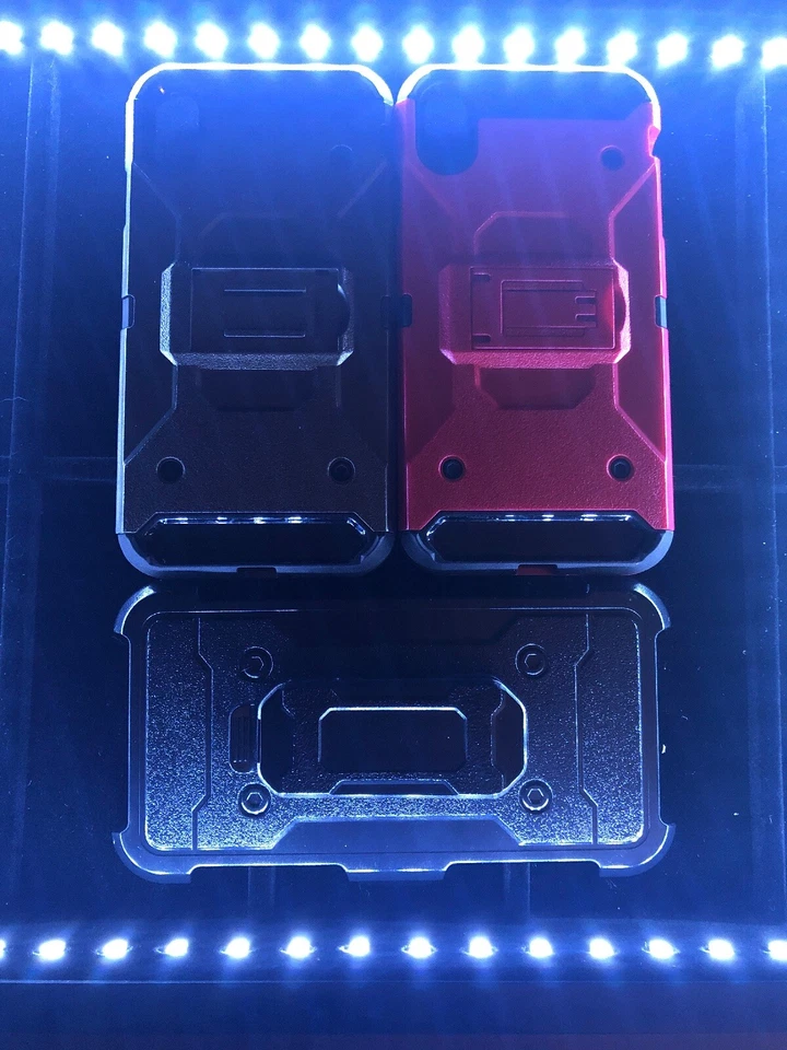 Iphone Xs Max Cases One Black One Red(2 For 1) With Clip - Image 4 of 4