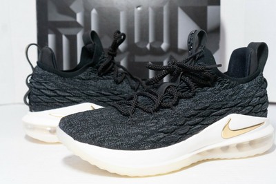 lebron 15 low black and gold