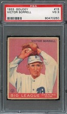BB - 1933 Goudey - #15 - Victor Sorrell - PSA 3 - VG