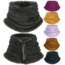 Winter Fleece Neck Warmer Gaiter Adjustable Ski Face Mask Scarf for Men Women US