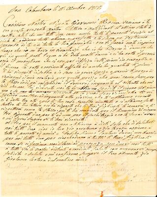 1872 LETTER WRITTEN IN SPANISH. COLUMBIA?
