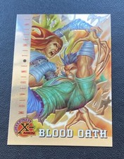 Blood Oath – Wolverine Timeline 1995 Fleer Ultra X-Men All Chromium Marvel #87