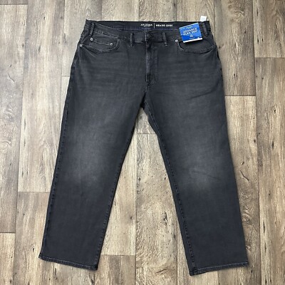 Arizona Jean Co Straight Big & Tall Advance Flex 360 Black Jeans Size 46x30