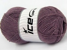 4-Skein Lot Lorena Yarn fine cotton 4x100g Light Lavender