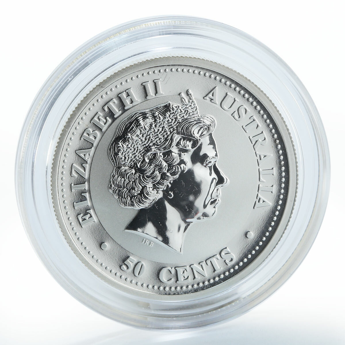 Australia 50 cents Year of Rooster Lunar Series I color silver