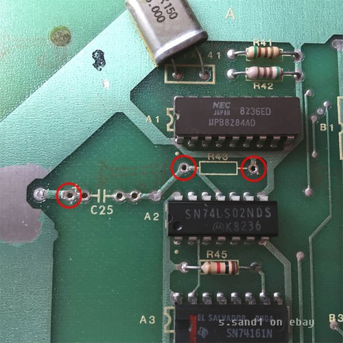 Qbert, Gottlieb Arcade High Score Reset, Corruption Fix - Improved Reset Circuit - Bild 3 von 5