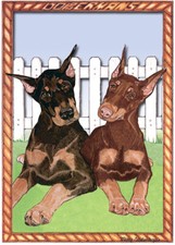 Doberman 2D Magnet