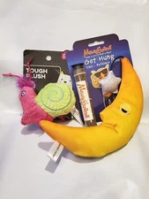 Meowijuana Refillable Organic Catnip Toy And Leaps & Bounds Tough Plush Snail