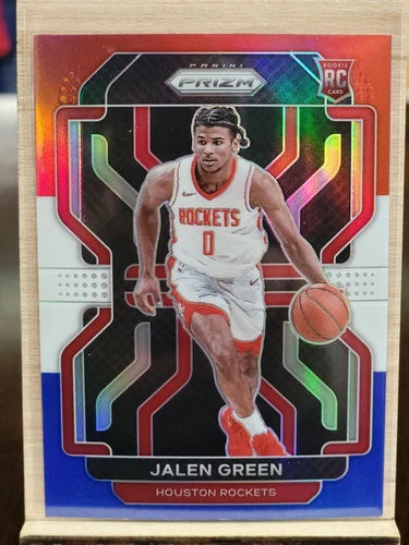 2021-22 Panini Prizm - Red White & Blue Prizm #306 Jalen Green (RC)