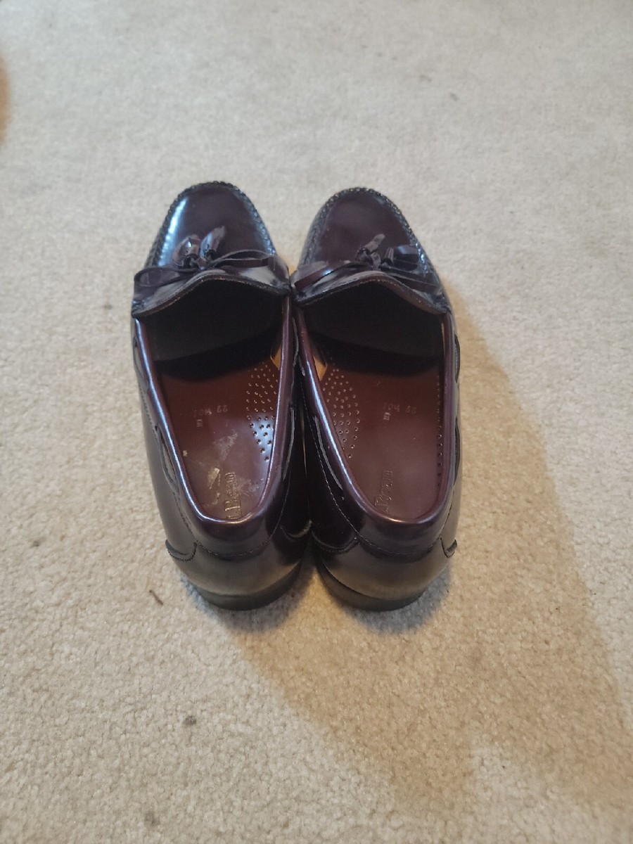 LL BEAN Kiltie Tasseled Black Hand Crafted Leather Loafers  display picture 2