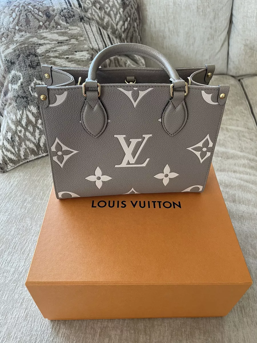 LOUIS VUITTON Women's Onthego PM Leather in Cream