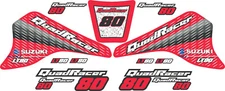 Red LT80 Quadracer Graphics Lt 80 Decals Stickers Quad Atv Quadsport girl