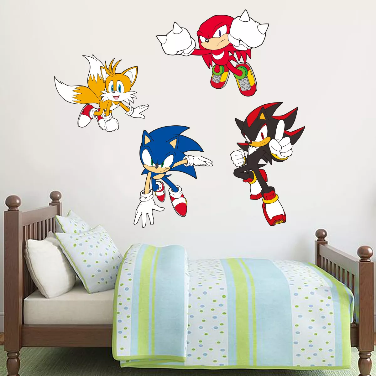 Sonic The Hedgehog Wall Sticker - Sonic, Tails, Knuckles and Shadow Vinyl  Decals