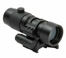 NcSTAR 3X Magnifier w/ Flip to Side Quick Release Mount for Red-Dot Optics BLK