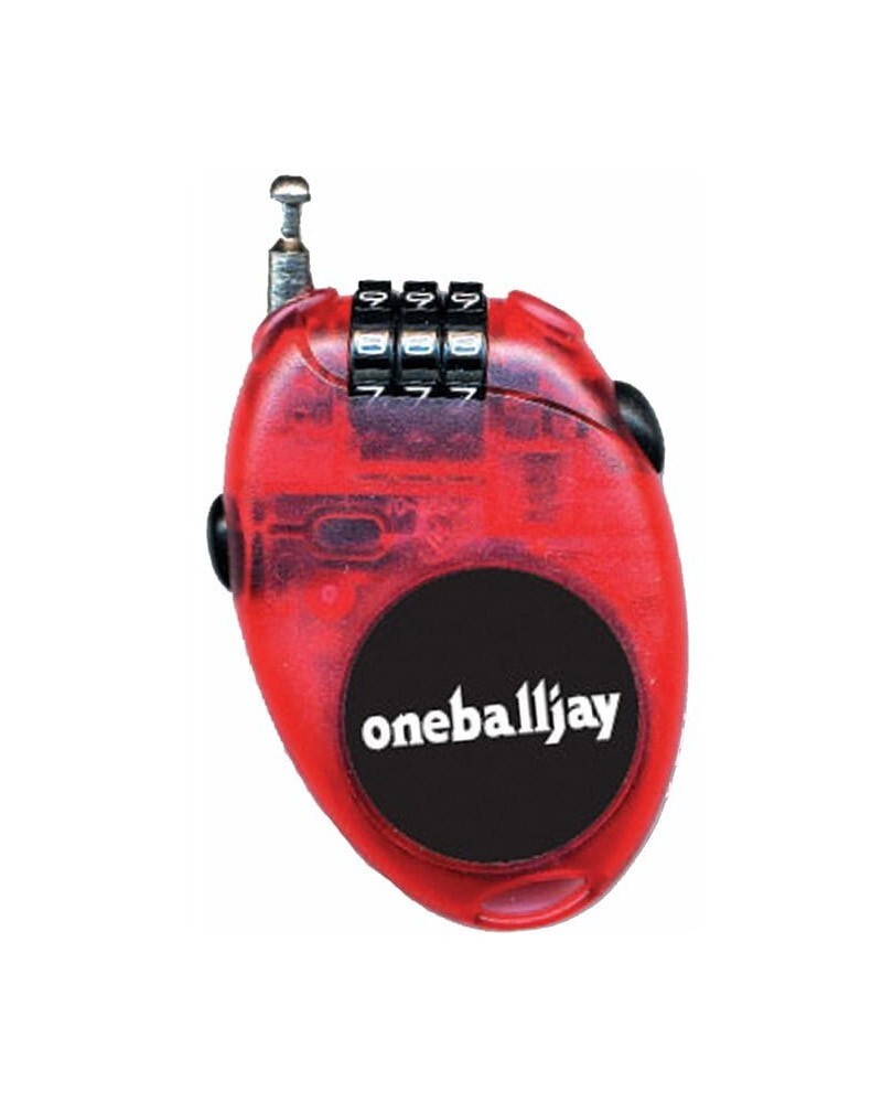 One Ball Jay Mini Retractable Cable Lock Мини-замок для сноуборда Красный Втягивающийся Новый