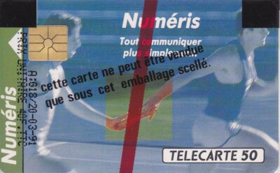 REMOTE CARD 50 units. NUMERIS. MONTE CARLO. MONACO. NEW IN BLISTER PACK. 20000 EX