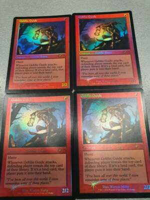 GOBLIN GUIDE FOIL RETROSHIFTED PROMO ENG x 4 - MTG PROMOS NEUWERTIG