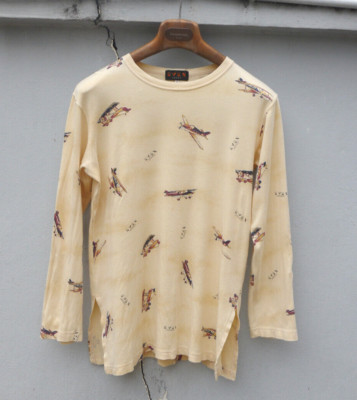 EVEX by Krizia Propeller Plane Long Sleeve Shirt Sz 40