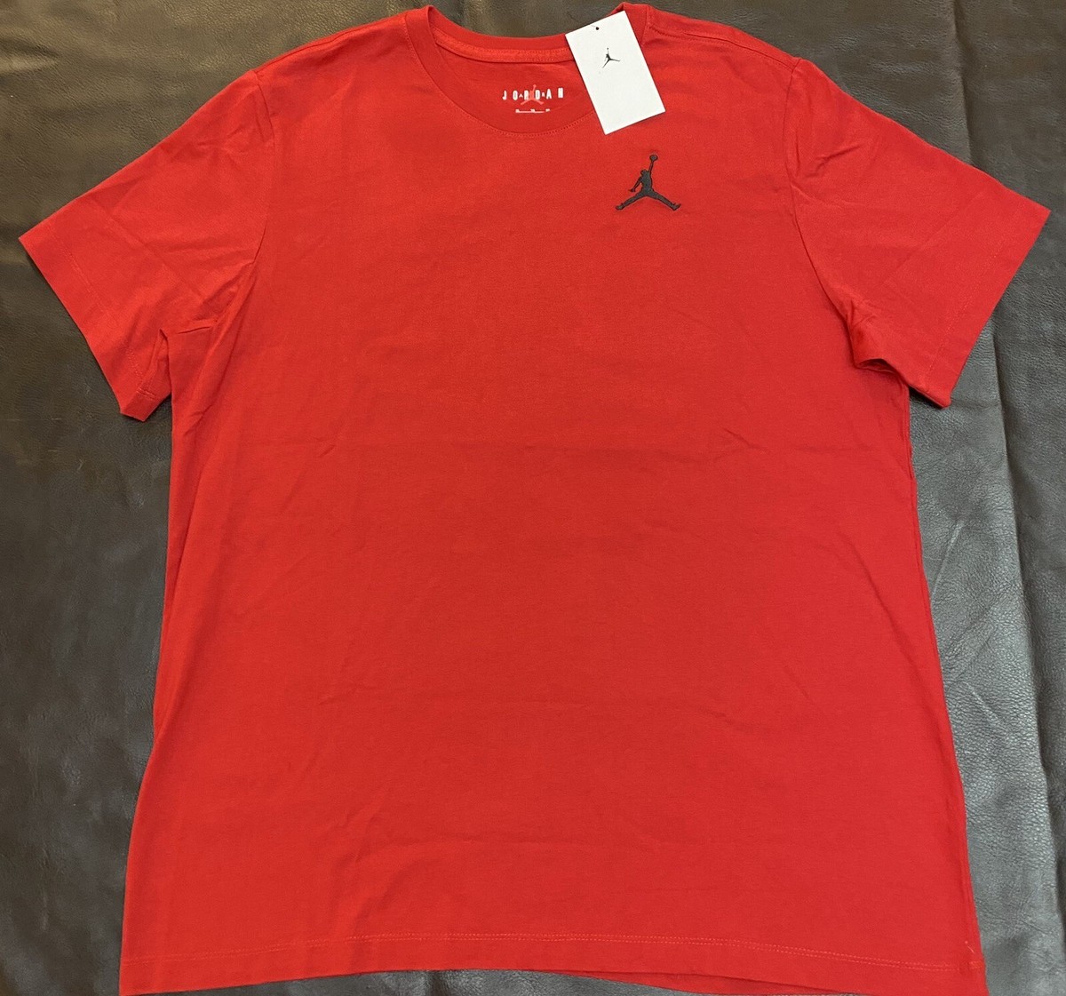 NEW Nike Men's Air Jordan Jumpman Embroidered T-Shirt Gym Red