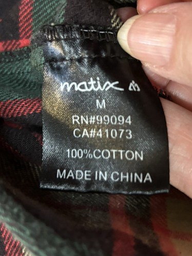 UPCYCLED Matix Red Bush Irish Whiskey Bushmills Flannel Snap Up Shirt Shacket M - Picture 10 of 11