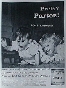 Publicite Nestle Milk Sugar Concentrated For Children Bebe 1963 French Ad Pub Ebay