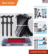 Universal Nylon Cable Tie Buckles - 30 Pcs Heavy Duty for Automotive & DIY Needs