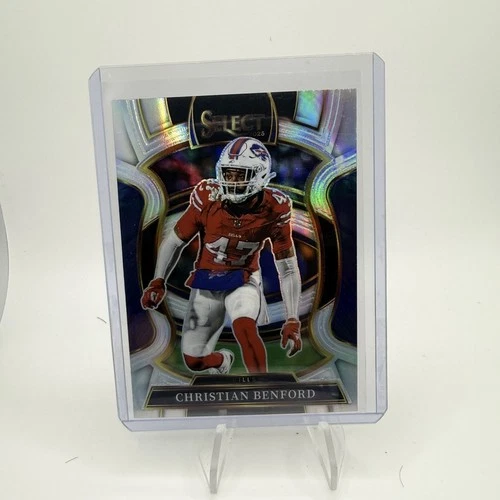 2025 Panini Select- Christian Benford #84 Silver Prizm Concourse Level Bills