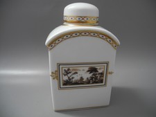 Richard Ginori Teedose Fresole Landschaft Gefäße Florenz Italien Goldrand