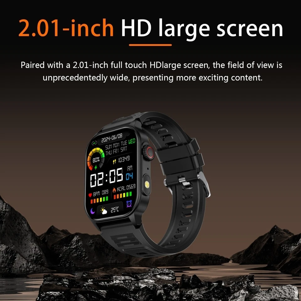 NEW Smart Watch Men Women with Answer/Make Call/Heart Rate/Sleep/LED Flashlight - Image 2 of 4