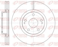 2X Remsa Bremsscheibe 61050.10 FüR Toyota Avensis X164 Klasse GL W164 Mercedes