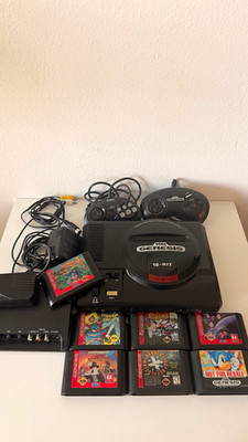 SEGA Genesis Console Bundle NTSC-U/C w/2 Controllers, Cables & Sonic/Marvel Work