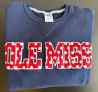 Ole Miss Women’s Russell Athletic Pullover Sweatshirt Size Small Cotton Blend