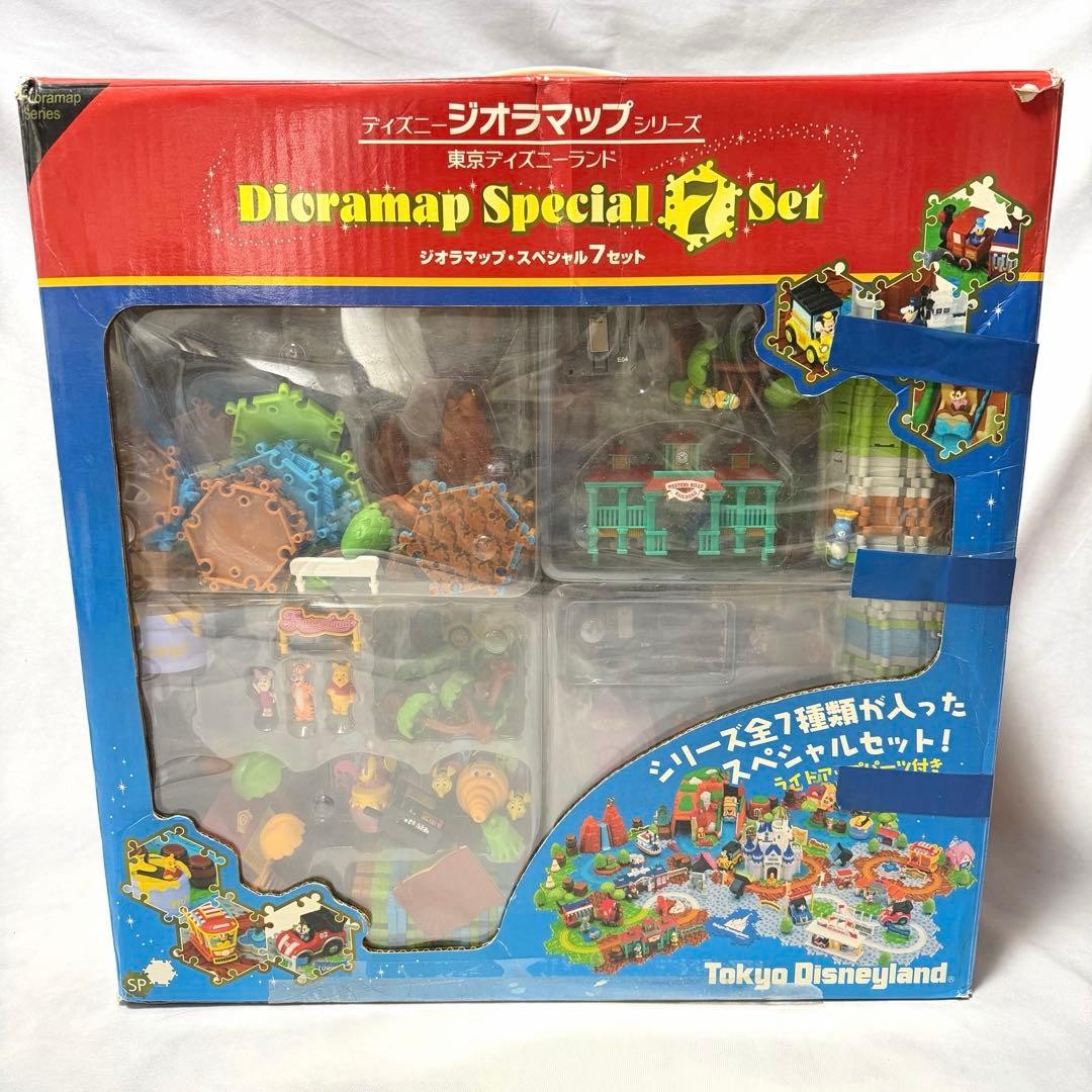 Tokyo Disneyland Diora Map Special Set of 7 with Box Out of Stock TDL #f2460c