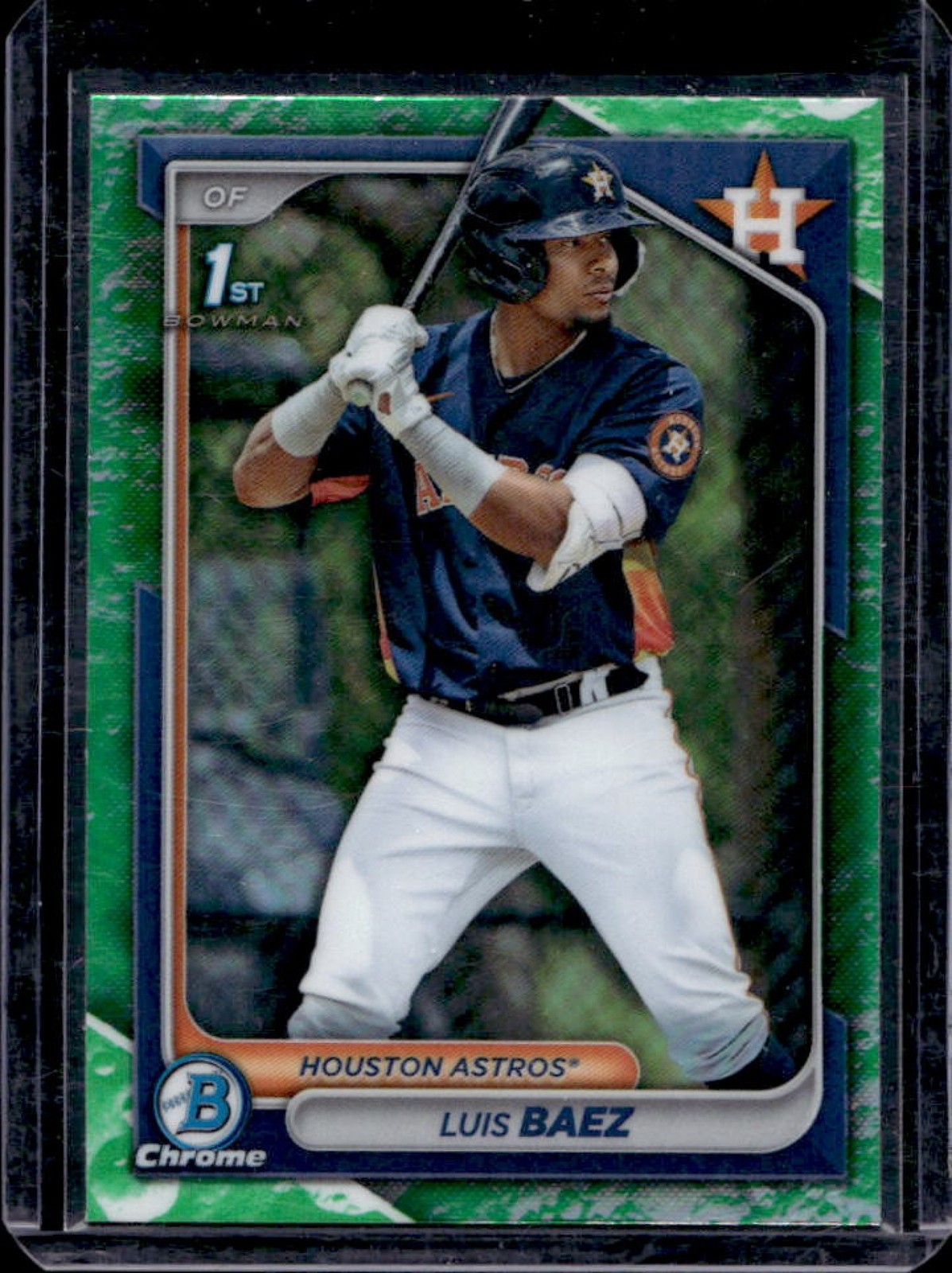 2024 Bowman Luis Baez Chrome Lunar Glow Refractor 1st #BCP-66 Astros